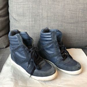 River Island blue high top sneakers
